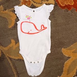 4/$20 Hot pink whale gap onesie